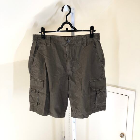 Red Head Brand EUC Men's Green/Tan Cargo Shorts Size 34 - Picture 1 of 5